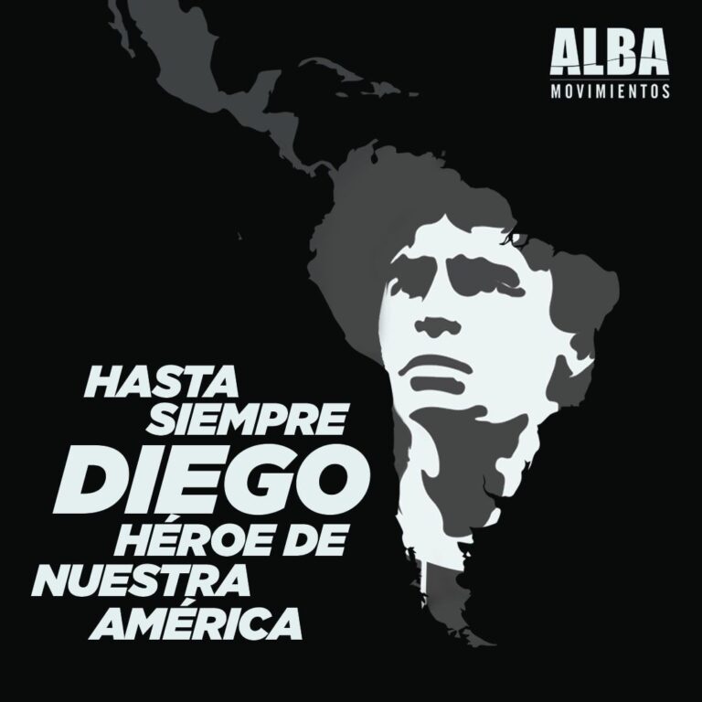 Hasta la victoria siempre, Diego. Hoy despedimos a uno de los grandes